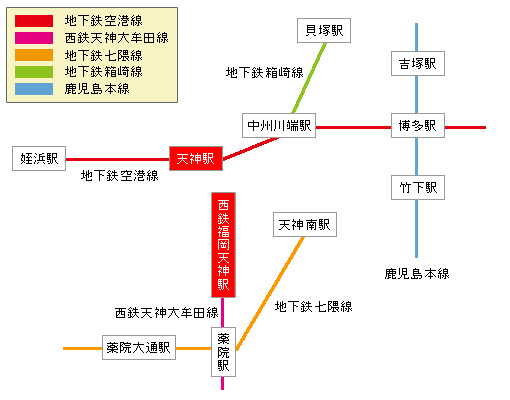 福岡交通マップ