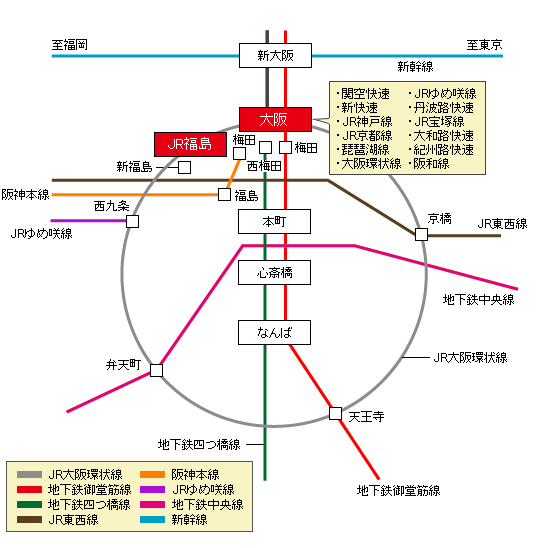 大阪交通マップ